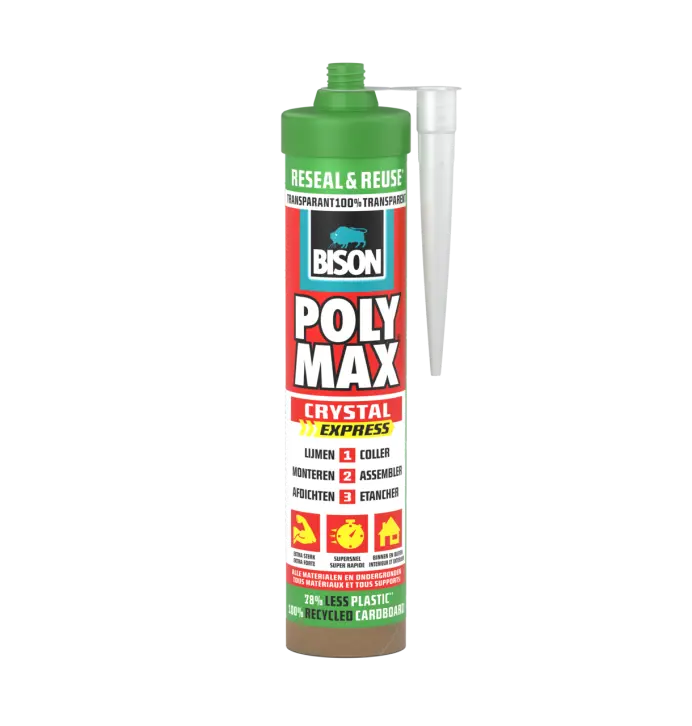 Bison | Bison Poly Max® High Tack Express Ruban de Montage Transparent